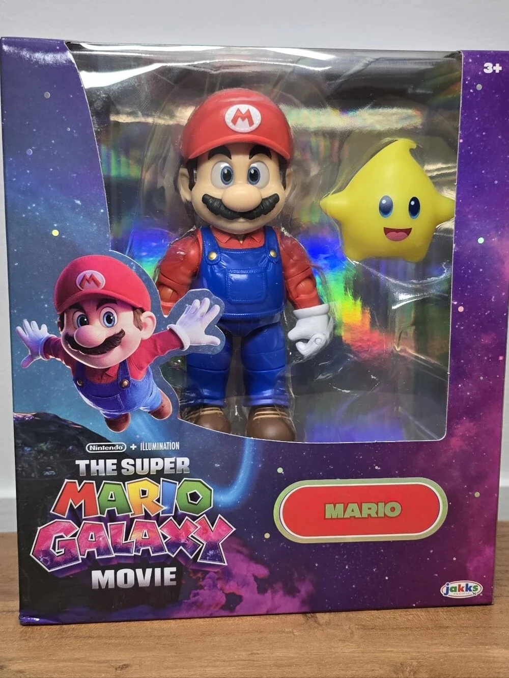 Nintendo Mario Action Figure with Luma Yellow Star - Red Blue Collectible.